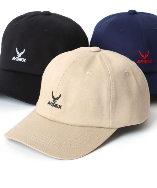AVIREX(アヴィレックス)の「AVIREX/アヴィレックス Baseball Cap/ロゴ ワンポイント刺繍 ベースボールキャップ(キャップ・メンズ・ネイビー/ベージュ/カーキ/ブラック・XL/FREE)」の4枚目の写真