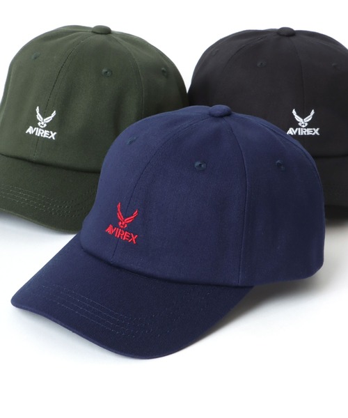 AVIREX(アヴィレックス)の「AVIREX/アヴィレックス Baseball Cap/ロゴ ワンポイント刺繍 ベースボールキャップ(キャップ・メンズ・ネイビー/ベージュ/カーキ/ブラック・XL/FREE)」の2枚目の写真