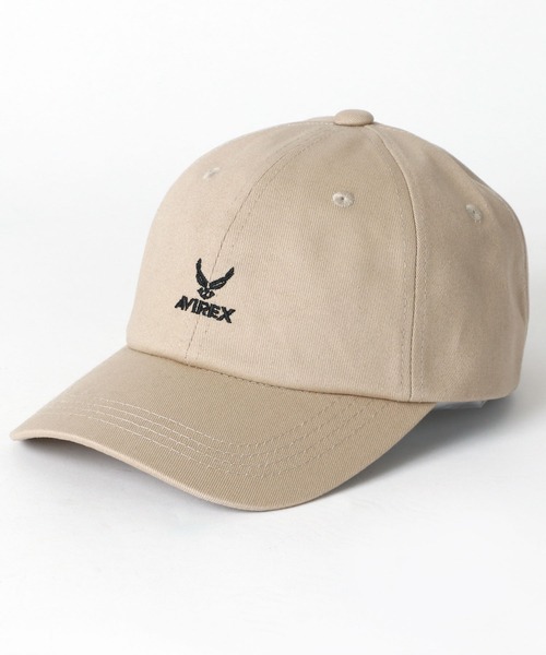 AVIREX(アヴィレックス)の「AVIREX/アヴィレックス Baseball Cap/ロゴ ワンポイント刺繍 ベースボールキャップ(キャップ・メンズ・ネイビー/ベージュ/カーキ/ブラック・XL/FREE)」の6枚目の写真