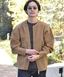 SHIPS | *SHIPS: 畔編み ドライバーズ ニット クルーネック ジップ カーディガン(カーディガン/ボレロ)