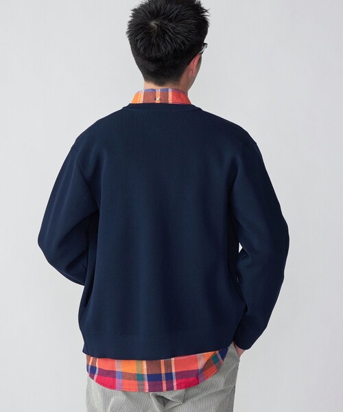 SHIPS(シップス)の「*SHIPS: 畔編み ドライバーズ ニット クルーネック ジップ カーディガン(カーディガン/ボレロ・メンズ・ブラウン/ダークグレー/ネイビー・SMALL/MEDIUM/LARGE/X-LARGE)」の21枚目の写真
