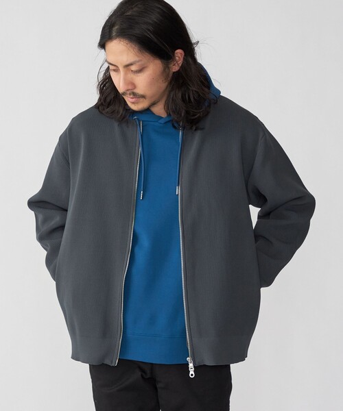 SHIPS(シップス)の「*SHIPS: 畔編み ドライバーズ ニット クルーネック ジップ カーディガン(カーディガン/ボレロ・メンズ・ブラウン/ダークグレー/ネイビー・SMALL/MEDIUM/LARGE/X-LARGE)」の19枚目の写真
