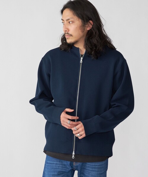 SHIPS(シップス)の「*SHIPS: 畔編み ドライバーズ ニット クルーネック ジップ カーディガン(カーディガン/ボレロ・メンズ・ブラウン/ダークグレー/ネイビー・SMALL/MEDIUM/LARGE/X-LARGE)」の16枚目の写真