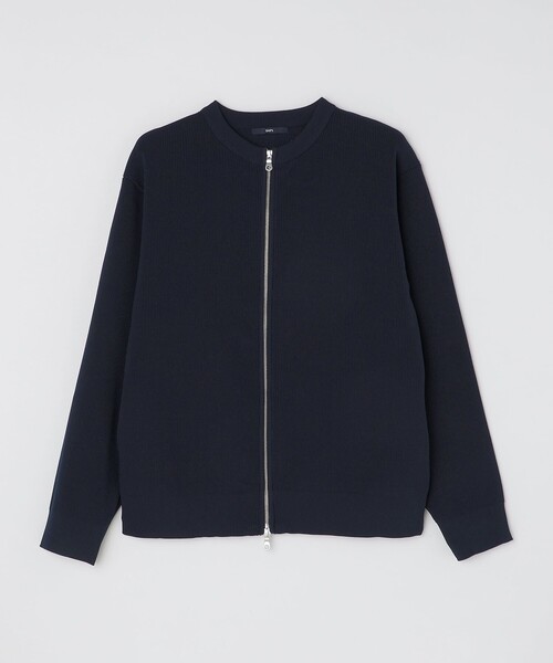 SHIPS(シップス)の「*SHIPS: 畔編み ドライバーズ ニット クルーネック ジップ カーディガン(カーディガン/ボレロ・メンズ・ブラウン/ダークグレー/ネイビー・SMALL/MEDIUM/LARGE/X-LARGE)」の15枚目の写真