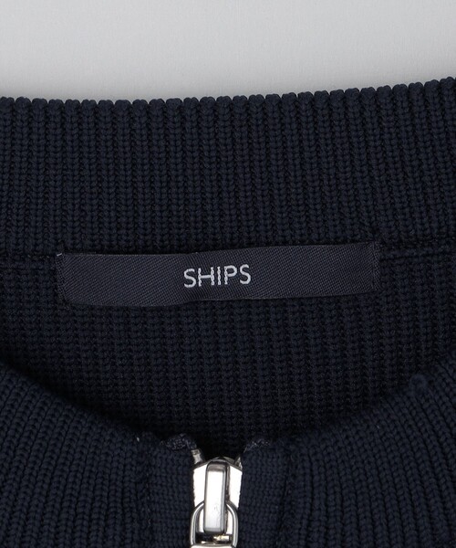 SHIPS(シップス)の「*SHIPS: 畔編み ドライバーズ ニット クルーネック ジップ カーディガン(カーディガン/ボレロ・メンズ・ブラウン/ダークグレー/ネイビー・SMALL/MEDIUM/LARGE/X-LARGE)」の13枚目の写真