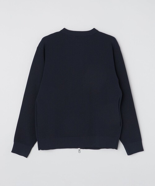 SHIPS(シップス)の「*SHIPS: 畔編み ドライバーズ ニット クルーネック ジップ カーディガン(カーディガン/ボレロ・メンズ・ブラウン/ダークグレー/ネイビー・SMALL/MEDIUM/LARGE/X-LARGE)」の9枚目の写真