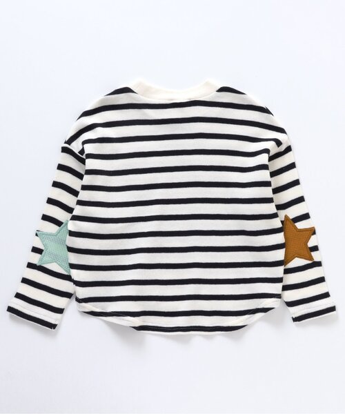 BREEZE（ブリーズ）の「スターパッチロンT（Tシャツ/カットソー・キッズ・イエロー/ブルー/アイボリー/オフホワイト/レインボー/レッド・120/130/140/80/100/110/90）」の18枚目の写真