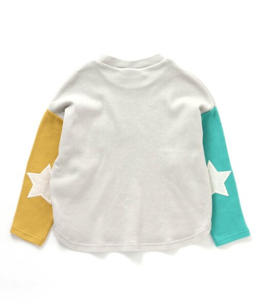 BREEZE（ブリーズ）の「スターパッチロンT（Tシャツ/カットソー・キッズ・イエロー/ブルー/アイボリー/オフホワイト/レインボー/レッド・120/130/140/80/100/110/90）」の19枚目の写真