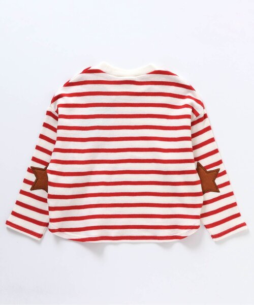 BREEZE（ブリーズ）の「スターパッチロンT（Tシャツ/カットソー・キッズ・イエロー/ブルー/アイボリー/オフホワイト/レインボー/レッド・120/130/140/80/100/110/90）」の20枚目の写真