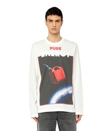 DIESEL | メンズ Tシャツ 長そで バックプリント(Tシャツ/カットソー)