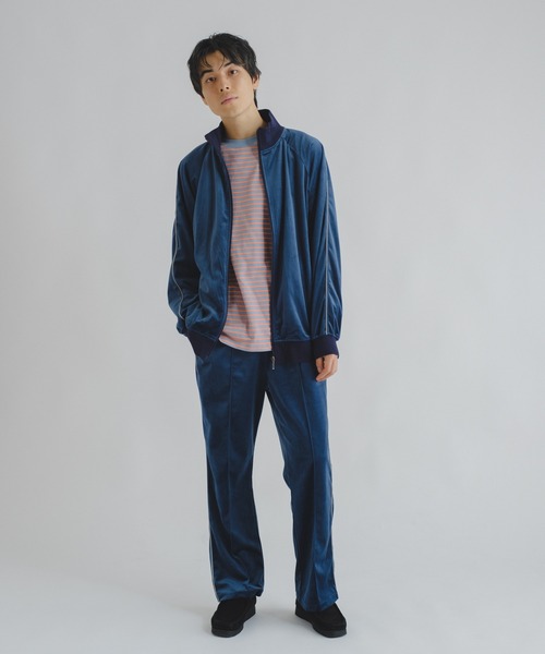 WHIMSIC（ウィムジック）の「【UNISEX/新色追加/SET UP対応】ベロアパイピングトラックパンツ（その他パンツ・メンズ・ベージュ/グレー/ブルー・FREE）」の11枚目の写真