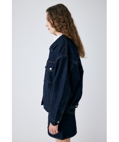 MOUSSY（マウジー）の「BIG SILHOUETTE DENIM ジャケット（デニムジャケット・レディース・ワンウォッシュ・FREE）」の4枚目の写真