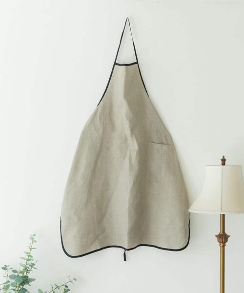 fog linen work（フォグリネンワーク）の「fog linen work　リネンパイピングエプロン（キッチンツール・レディース・ホワイト系その他/ナチュラル・-）」の6枚目の写真