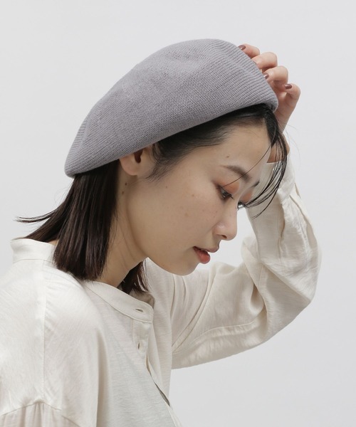 LAKOLE(ラコレ)の「ニットサーモベレー帽 / 179575(ハンチング/ベレー帽・レディース・ホワイト/ブラック/グレー/ブルー・FREE)」の3枚目の写真