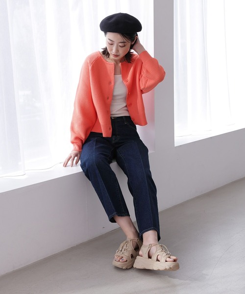 LAKOLE(ラコレ)の「ニットサーモベレー帽 / 179575(ハンチング/ベレー帽・レディース・ホワイト/ブラック/グレー/ブルー・FREE)」の5枚目の写真