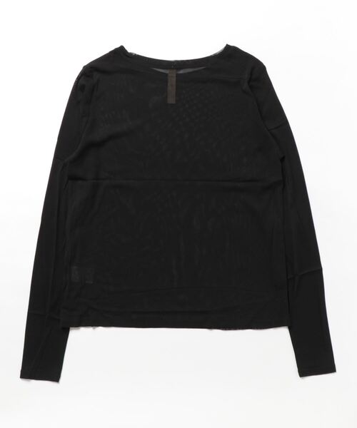 Q（キュー）の「シアークルーネック（Tシャツ/カットソー・レディース・ブラック/ライトブルー/オレンジ・MEDIUM）」の8枚目の写真