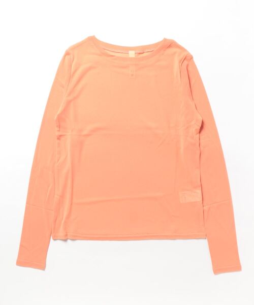 Q（キュー）の「シアークルーネック（Tシャツ/カットソー・レディース・ブラック/ライトブルー/オレンジ・MEDIUM）」の4枚目の写真