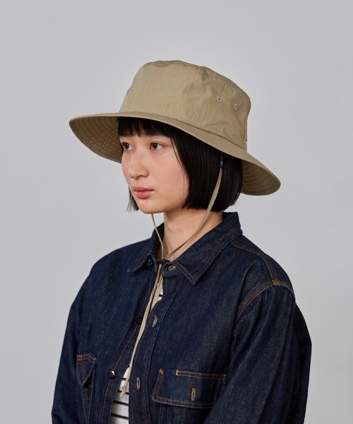 OVERRIDE(オーバーライド)の「OVERRIDE REC NL ADVENTURE HAT SG / オーバーライド(ハット・レディース・ブラック/ネイビー/ベージュ/ダークグレー/ブラック×グリーン/ブラック×パープル/ライトベージュ/ブラウン・58cm/60cm/62cm)」の16枚目の写真