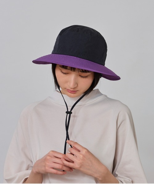 OVERRIDE(オーバーライド)の「OVERRIDE REC NL ADVENTURE HAT SG / オーバーライド(ハット・レディース・ブラック/ネイビー/ベージュ/ダークグレー/ブラック×グリーン/ブラック×パープル/ライトベージュ/ブラウン・58cm/60cm/62cm)」の9枚目の写真