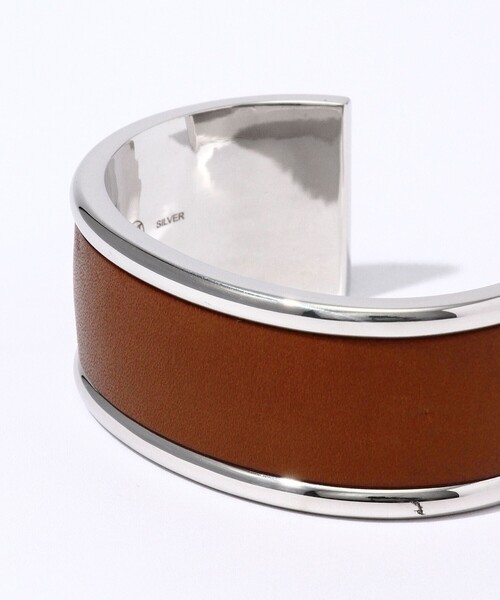 FANTASTIC MAN（ファンタスティックマン）の「FANTASTIC MAN LEATHER COMBINATION BANGLE324 シルバーバングル（ブレスレット・メンズ・ブラック/ブラウン系その他・FREE）」の5枚目の写真