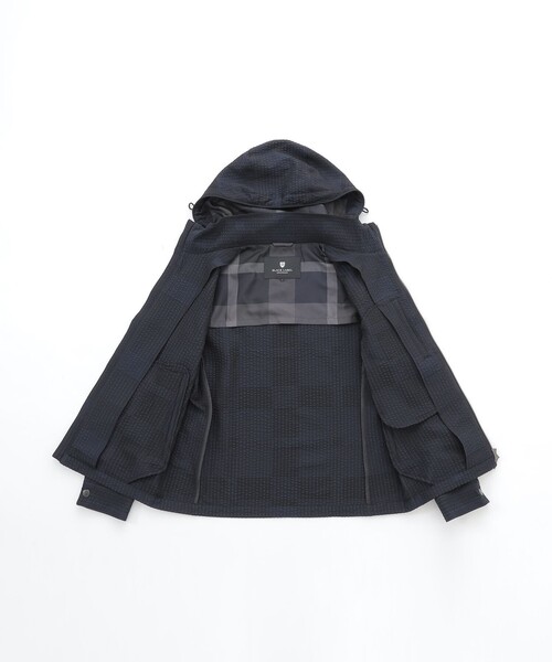 BLACK LABEL CRESTBRIDGE(ブラックレーベル・クレストブリッジ)の「【WEB限定カラーあり】サッカーシャドークレストブリッジチェックパーカー(ブルゾン・メンズ・ネイビー/レッド系その他3/グレー系その他・L/M)」の8枚目の写真