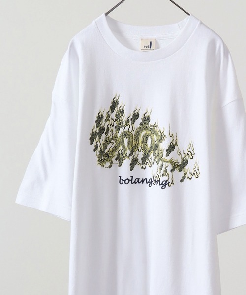 波達(NAMITATSU)(ナミタツ)の「波達(NAMITATSU) 5.6oz ヘビーウェイト プリント Tシャツ 半袖(Tシャツ/カットソー・メンズ・ホワイト/ブラック系その他2/ホワイト系その他2/ブラック系その他/ブラック/ホワイト系その他・L/M/XL)」の2枚目の写真