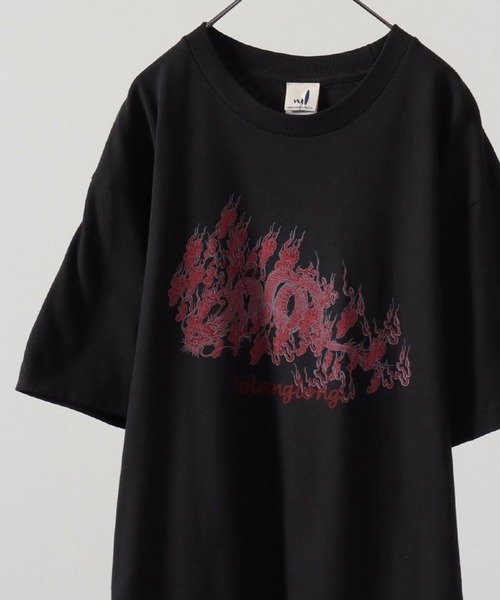 波達(NAMITATSU)(ナミタツ)の「波達(NAMITATSU) 5.6oz ヘビーウェイト プリント Tシャツ 半袖(Tシャツ/カットソー・メンズ・ホワイト/ブラック系その他2/ホワイト系その他2/ブラック系その他/ブラック/ホワイト系その他・L/M/XL)」の5枚目の写真