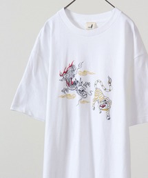波達(NAMITATSU) 5.6oz ヘビーウェイト プリント Tシャツ 半袖