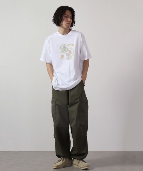 波達(NAMITATSU)(ナミタツ)の「波達(NAMITATSU) 5.6oz ヘビーウェイト プリント Tシャツ 半袖(Tシャツ/カットソー・メンズ・ホワイト/ブラック系その他2/ホワイト系その他2/ブラック系その他/ブラック/ホワイト系その他・L/M/XL)」の18枚目の写真