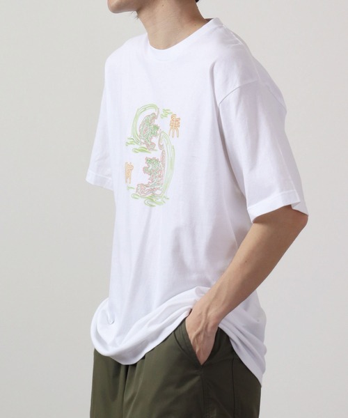 波達(NAMITATSU)(ナミタツ)の「波達(NAMITATSU) 5.6oz ヘビーウェイト プリント Tシャツ 半袖(Tシャツ/カットソー・メンズ・ホワイト/ブラック系その他2/ホワイト系その他2/ブラック系その他/ブラック/ホワイト系その他・L/M/XL)」の16枚目の写真