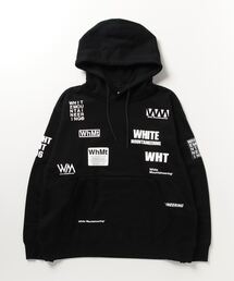 WM LOGO RANDAM PRINTED HOODIE