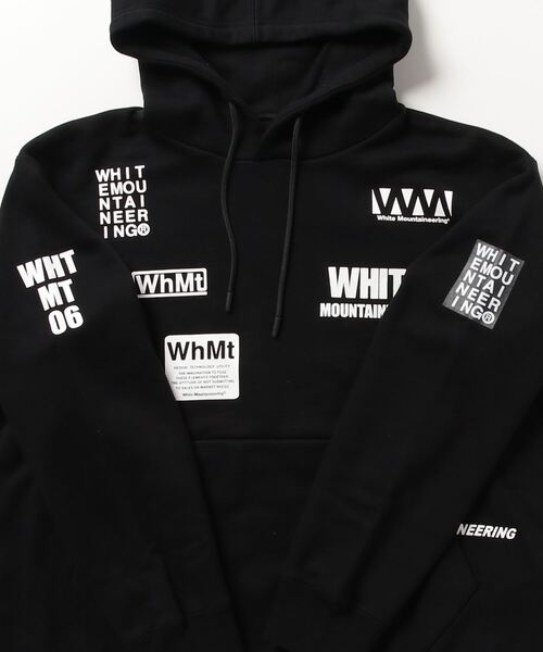 WHITE MOUNTAINEERING（ホワイトマウンテニアリング）の「WM LOGO RANDAM PRINTED HOODIE（パーカー・メンズ・ブラック・2）」の3枚目の写真