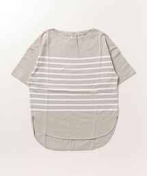 ティゴラ TIGORA ヘビーウェイトコットン半袖ボーダーTシャツ
