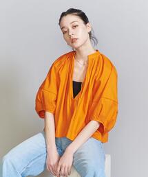 BEAUTY&YOUTH UNITED ARROWS | 麻コットンドビー Vネックチュニック -ウォッシャブル-(シャツ/ブラウス)