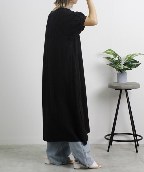 Fizz(フィズ)の「【Fizz/フィズ】 綿麻ミックス ボリューム袖ワンピース(ワンピース・レディース・グレイッシュベージュ/チャコール/ライトカーキ/ベージュ・M)」の11枚目の写真