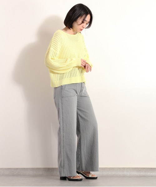 cepo(セポ)の「ミックスカラーボレロカーディガン(カーディガン/ボレロ・レディース・ブラック/ベージュ/イエロー/オレンジ・M)」の11枚目の写真