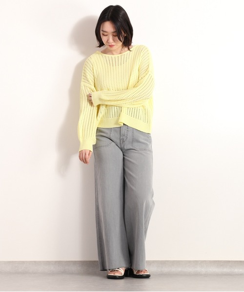cepo(セポ)の「ミックスカラーボレロカーディガン(カーディガン/ボレロ・レディース・ブラック/ベージュ/イエロー/オレンジ・M)」の12枚目の写真