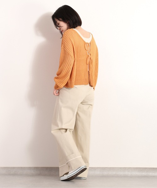 cepo(セポ)の「ミックスカラーボレロカーディガン(カーディガン/ボレロ・レディース・ブラック/ベージュ/イエロー/オレンジ・M)」の21枚目の写真