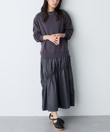 裏毛ドッキングワンピース【サスティナブル】