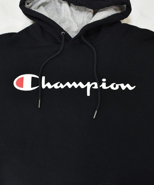 Champion(チャンピオン)の「【ヴィンテージ古着】Champion / チャンピオン ロゴ プリント スウェットパーカー(パーカー・メンズ・ブラック・X-LARGE)」の3枚目の写真