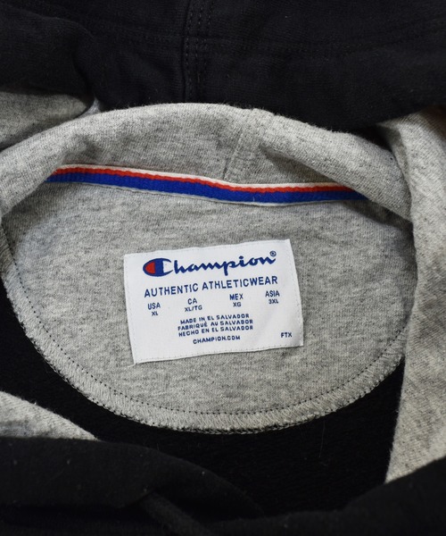 Champion(チャンピオン)の「【ヴィンテージ古着】Champion / チャンピオン ロゴ プリント スウェットパーカー(パーカー・メンズ・ブラック・X-LARGE)」の9枚目の写真