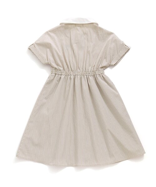algy（アルジー）の「ストライプシャーリングシャツワンピ（ワンピース・キッズ・ラベンダー/ベージュ/サックスブルー・XX-SMALL/X-SMALL/MEDIUM/SMALL）」の9枚目の写真