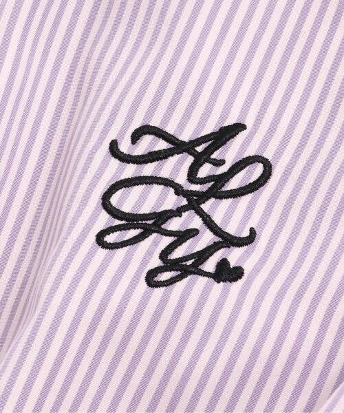 algy（アルジー）の「ストライプシャーリングシャツワンピ（ワンピース・キッズ・ラベンダー/ベージュ/サックスブルー・XX-SMALL/X-SMALL/MEDIUM/SMALL）」の13枚目の写真