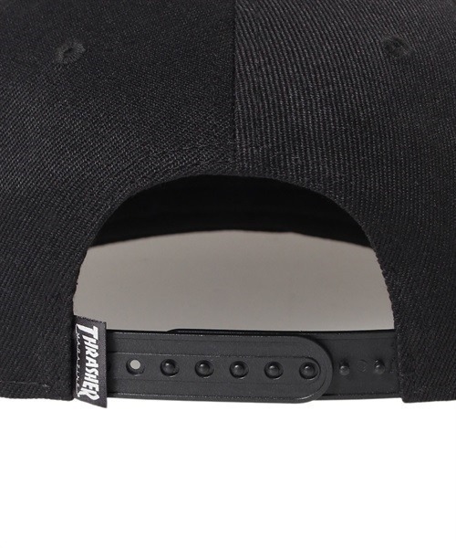 THRASHER（スラッシャー）の「THRASHER/スラッシャー キャップ フラットバイザー マガジンロゴ THR-C03KX（キャップ・メンズ・ブラック/ホワイト×ブラック/チャコールグレー×ブラック・FREE）」の6枚目の写真