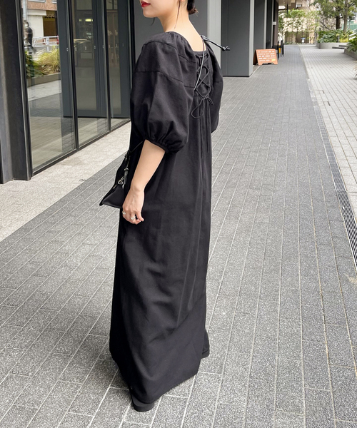 JOINT WORKS（ジョイントワークス）の「追加 Cアムンゼンボリュームスリーブワンピース（ワンピース・レディース・ブラック・SMALL/MEDIUM）」の7枚目の写真