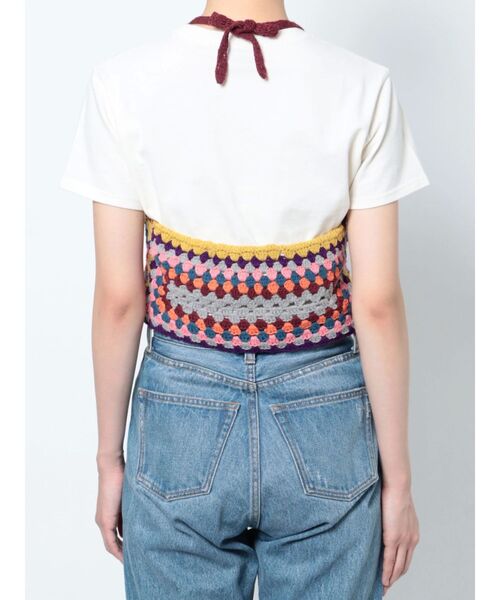 jouetie（ジュエティ）の「クロシェホルターネックニット【セットアップ対応】（ニット/セーター・レディース・ブラック/イエロー・MEDIUM）」の21枚目の写真