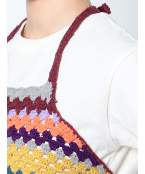 jouetie（ジュエティ）の「クロシェホルターネックニット【セットアップ対応】（ニット/セーター・レディース・ブラック/イエロー・MEDIUM）」の17枚目の写真