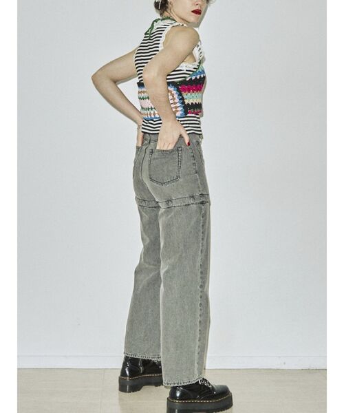 jouetie（ジュエティ）の「クロシェホルターネックニット【セットアップ対応】（ニット/セーター・レディース・ブラック/イエロー・MEDIUM）」の18枚目の写真