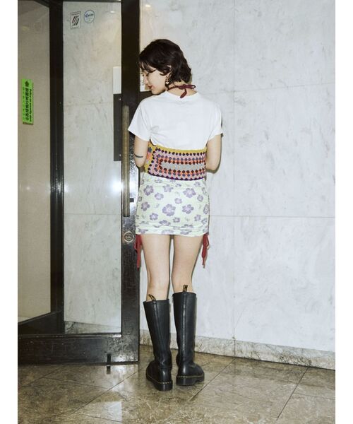 jouetie（ジュエティ）の「クロシェホルターネックニット【セットアップ対応】（ニット/セーター・レディース・ブラック/イエロー・MEDIUM）」の10枚目の写真