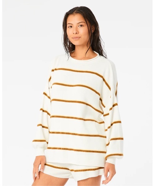 【セール】【RIPCURL（リップカール）】レディースボーダーセーター PREMIUM KNIT SWEATER（ニット/セーター）｜RIP CURL（リップカール）